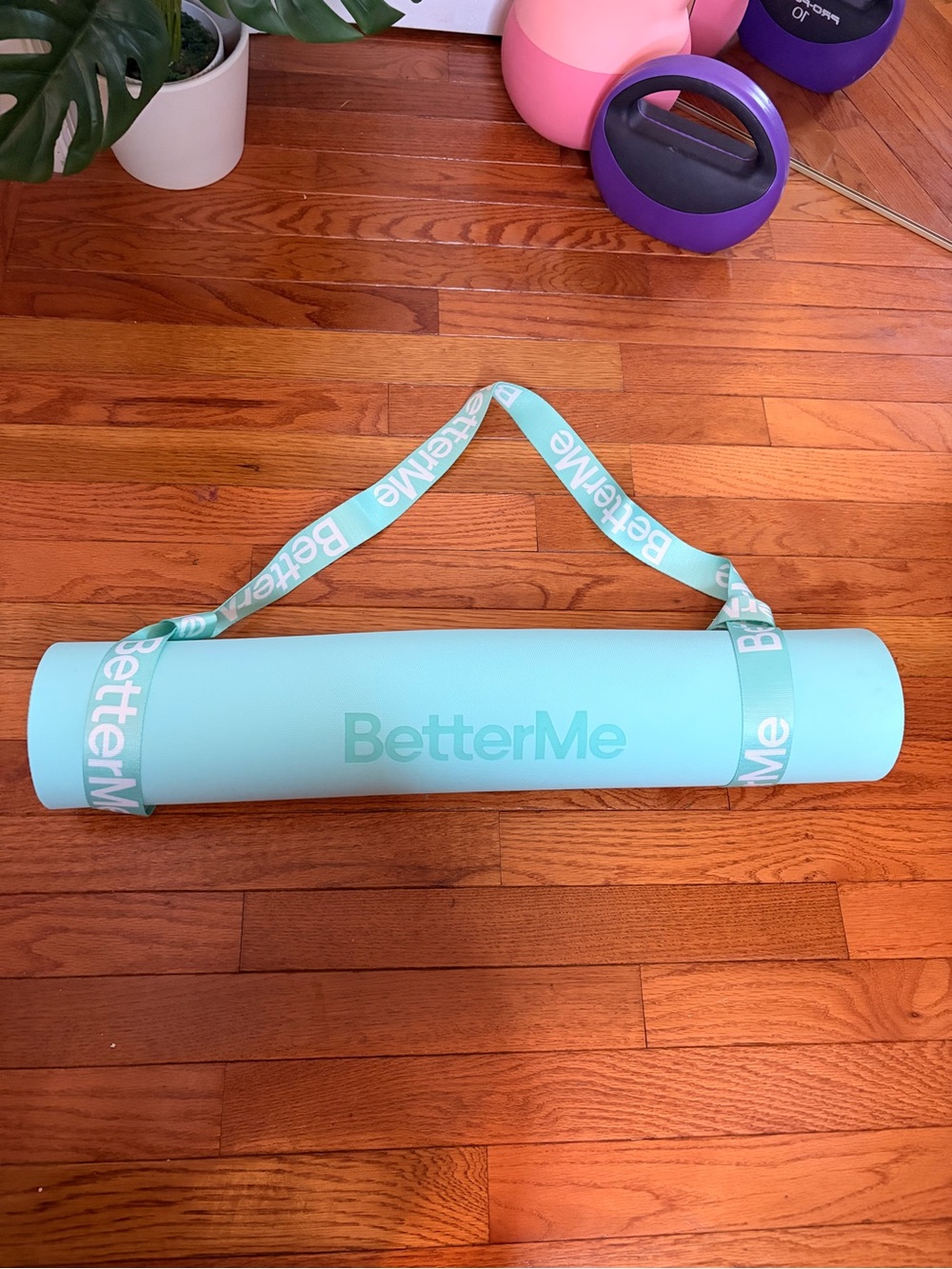 BetterMe Yoga Mat with Carry Strap